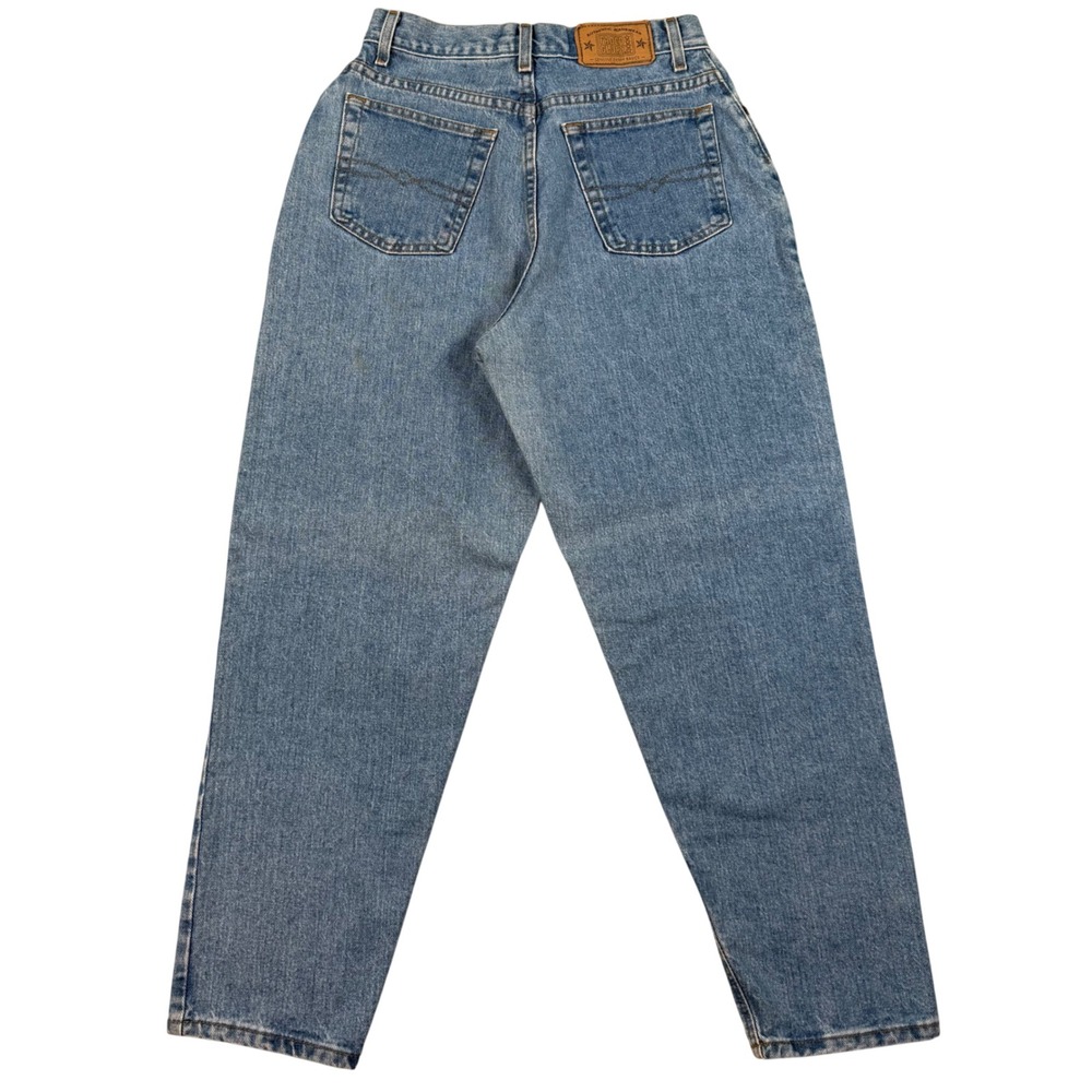 VTG 90s Faded Glory High Waisted Mom Jeans Sz 12 S Reverse Fit Tapered 27x27 - Picture 3 of 10